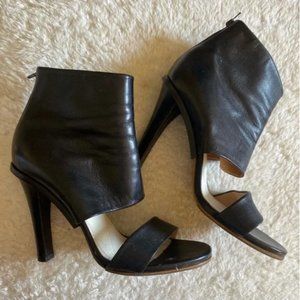 Maison Martin Margiela Leather Open Toe Leather Heels
